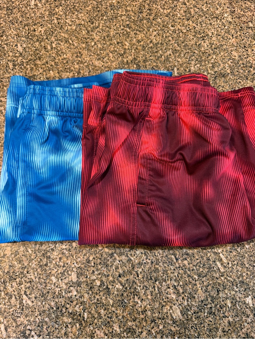 Under Armour Boys Performance Shorts in Blue and Red